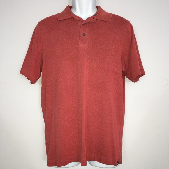 Eddie Bauer Other - Eddie Bauer Mens S Travex Red Short Sleeve Cotton Blend Pullover Golf Polo Shirt